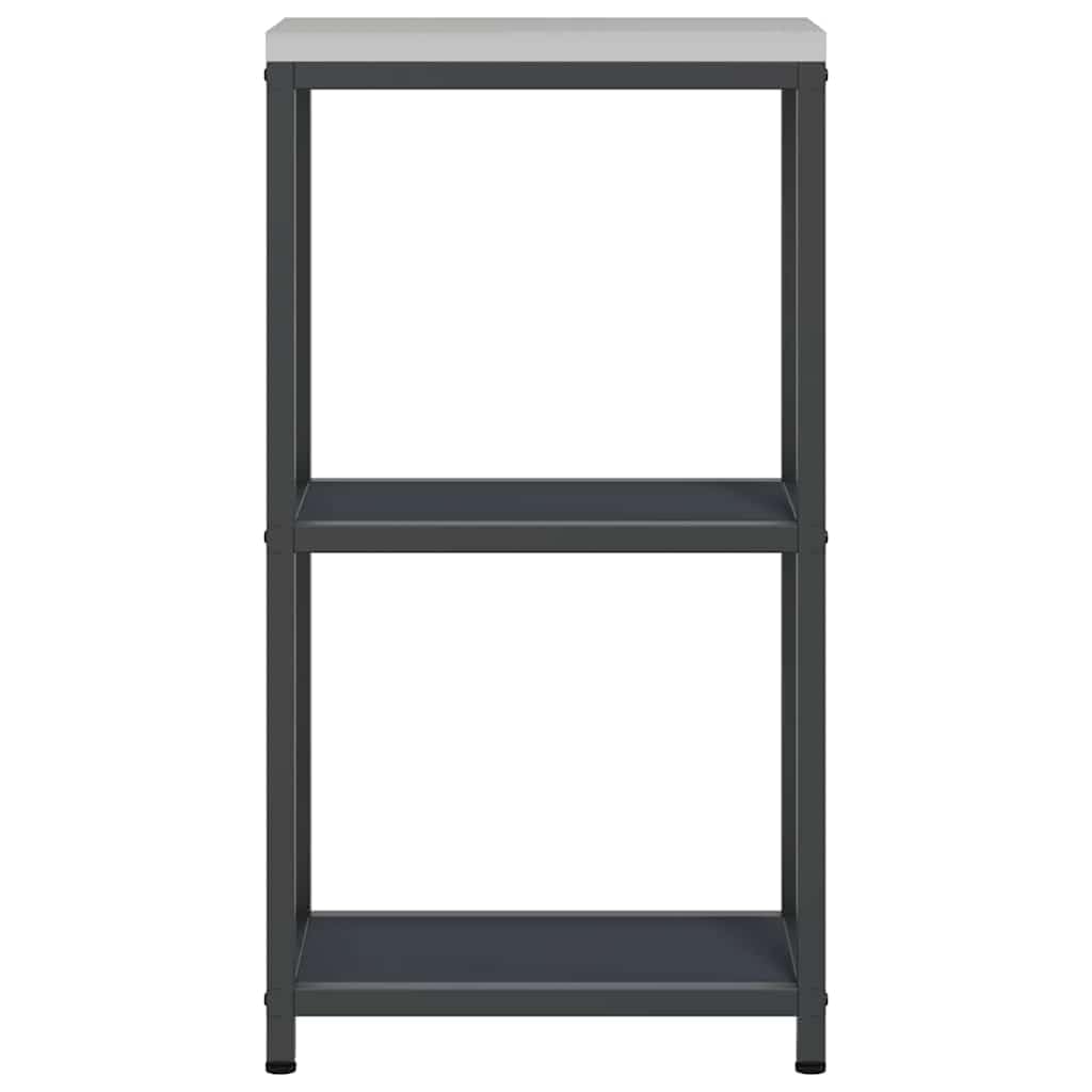 Küchenregal Standregal, 30 x 50 x 92 cm, Küchenaufbewahrung aus Stahl in Anthrazit, stabiles Metallregal für Küchenutensilien, platzsparendes Design für Moderne Küchenorganisation