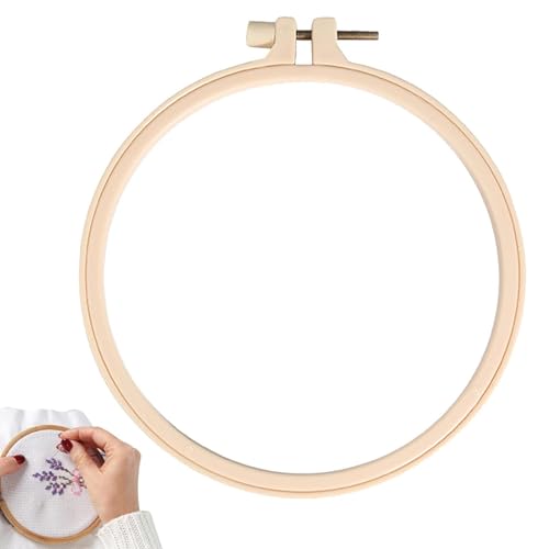 Marco de bordado, Pendientes Bordados Cruz | Aro de punto de cruz de bambú, tijeras de costura antiguas, pendientes de punto de cruz de bambú para coser y decorar a mano