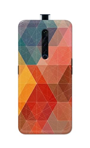 Image of Printed Hard Back Cover Case for Oppo Reno2 Z | Oppo Reno2 F Back Cover (Crumpled Design) -1111