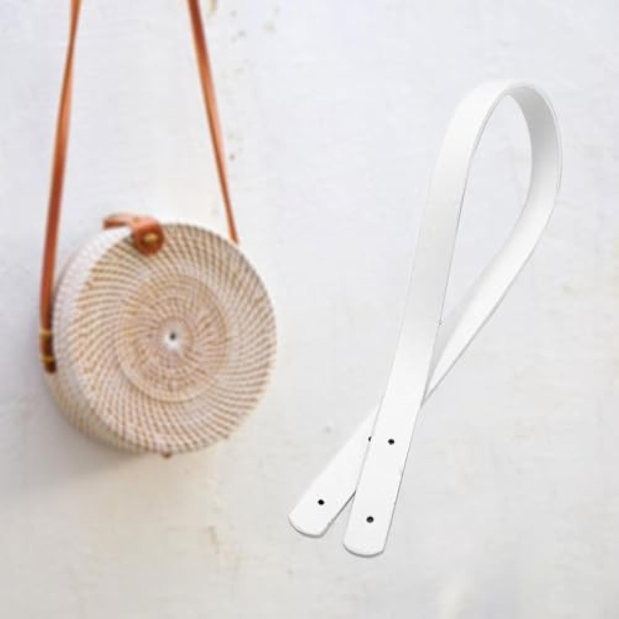 White Tote Bag Strap for DIY Handbag Accessories