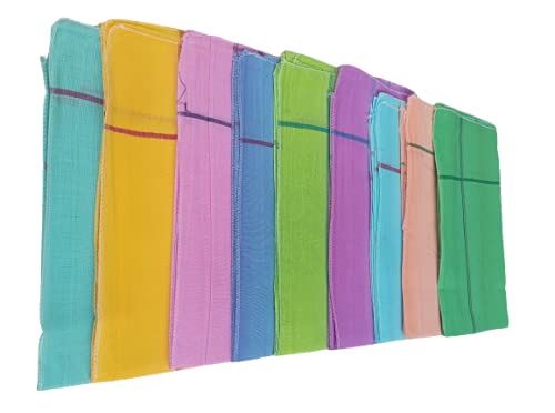Image of Men's Cotton Handkerchiefs - Pack of 6 -Plain Color 18 * 18 inches XL Medium Size. 100% Pure Cotton