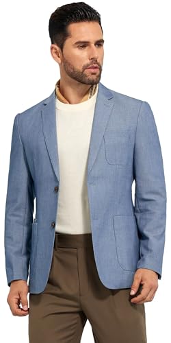 Mens Suit Jackets Blazer Slim Fit Casual Mens Sport Coats 2 Button Notched Lapel Dress Jacket for Men Prom Tuxedo Jacket