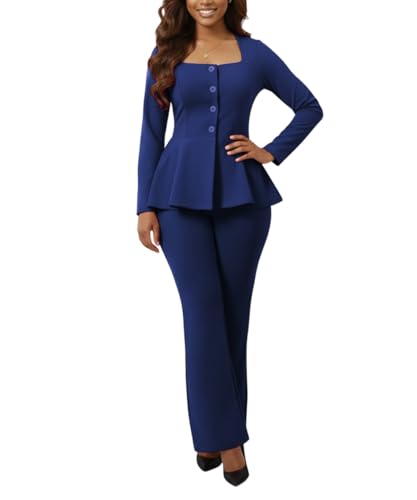 ABKY Pant Suits For Women Dressy 2 Piece…