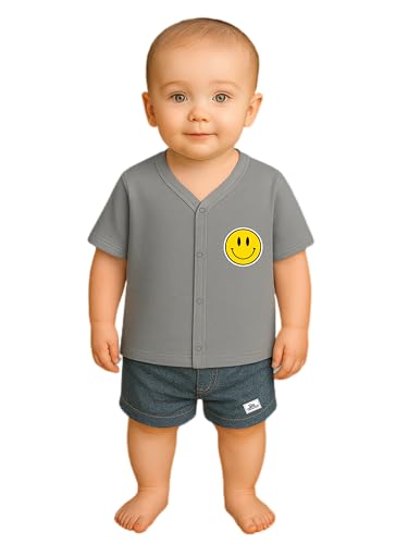 Image of Kidbee Baby Front-Open Cotton Jabla /Top, Full Sleeve, Unisex, Months, Pack of 3