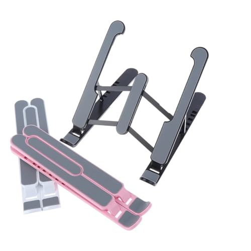 Suporte para Notebook Ergonômico Ajustável de Mesa Regulável 6 Níveis Antiderrapante Multifuncional