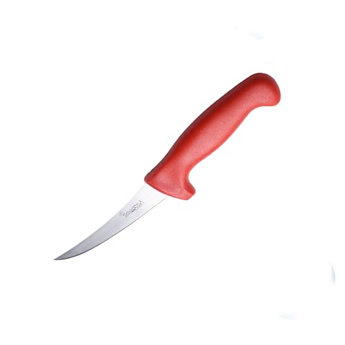 Image of Boning Knife, 12.7 cm Blade, Red Handle