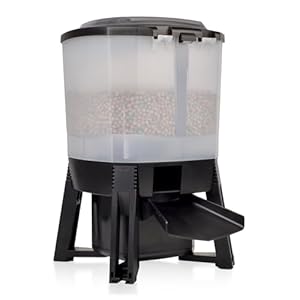 Wagner Green Solar Teich Futterautomat Automatic Fishfeeder 6 Liter, programmierbarer Futterspender für Fischfutter Pellets…