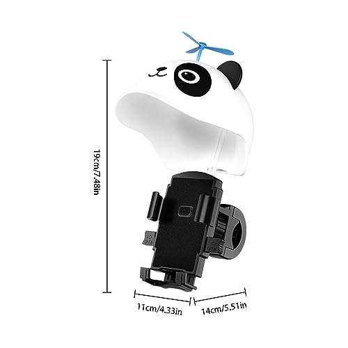 Suporte de telefone para motocicleta, Suporte para celular resistente para modelagem Panda, Acessóri