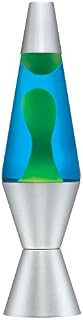 Lava the Original 14.5-Inch Silver Base Lamp with Yellow Wax in Blue Liquid