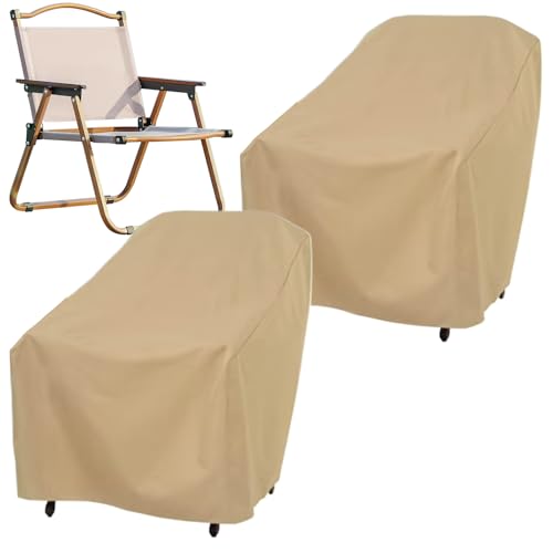 Sghtil Housses de chaise d'extérieur – Housses de chaise imperméables pour meubles d'extérieur – Protection contre les intempéries et le soleil – Protection contre les intempéries – Pour plage, maison