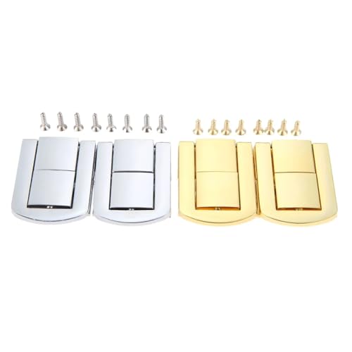 Fermoir à boucle carrée avec vis argent pour projets de bricolage DIY