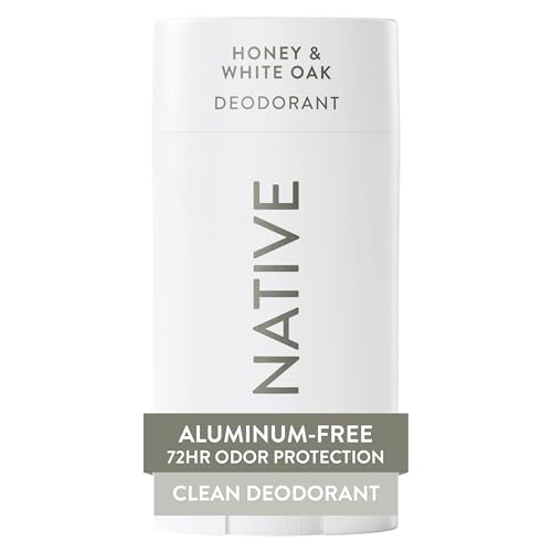Image of Native Deodorant Contains Naturally Derived Ingredients, 72 Hour Odor Control, Deodorant for Women and Men, Aluminum Free, Honey & White Oak 2.65oz