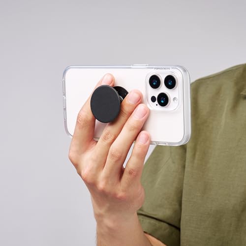 Image of PopSockets Adhesive Phone Grip, Holder, Phone Stand, Black - Black