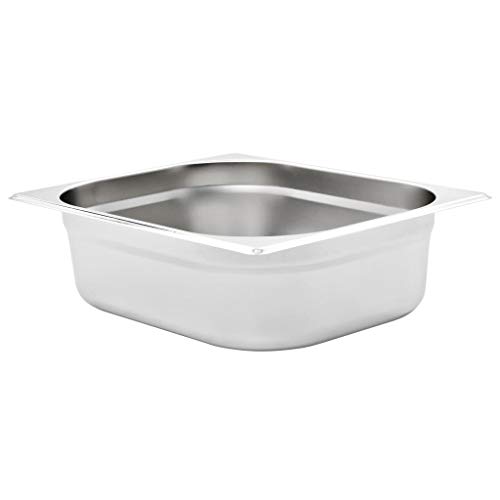 Snsowed Contenitori Gastronorm 4 pz GN 1/2 100 mm in Acciaio Inox-50888