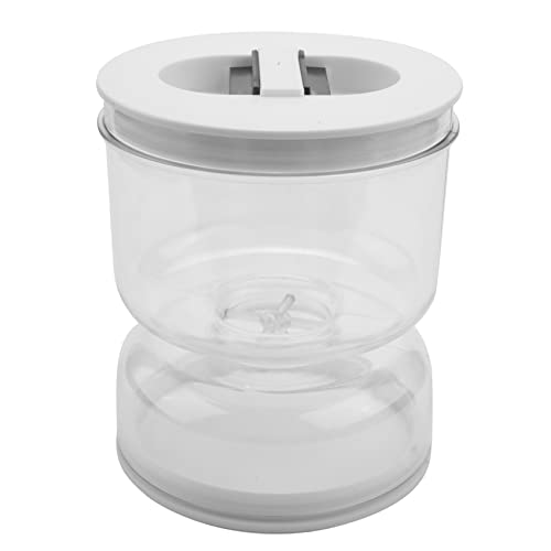 Ksrnsne Tarro de Encurtidos Dispensador en Seco y HúMedo de Encurtidos y Aceitunas Tarro de Reloj de Contenedor para el Hogar, Organizador Separador de Cocina