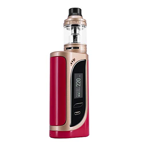 Cigarrillo electrónico Eleaf iKonn 220Watt E Shisha Starter set Ello vaporizador 4 ml Sin nicotina (Oro rojo)