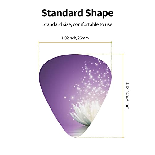 Médiators Guitare Lot de 12 Médiators Violet Fleur de Lotus Pour Guitare Électrique Guitare Acoustique Diverses Guitares - Les Beatles, Paul McCartney, John Lennon, RIngo Starr, George Harrison Médiators Guitare Lot de 12 Médiators Violet Fleur de Lotus Pour Guitare Électrique Guitare Acoustique Diverses Guitares – Image 4