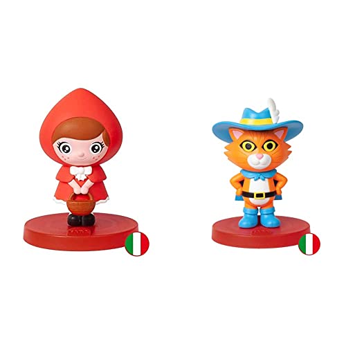 Personaggio Sonoro Cappuccetto - Storie Sonore - Giocattolo Contenuti Educativi Versione Italiana Bambini 4+ Anni & Il Gatto con Gli Stivali - rosso