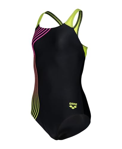 Image of Arena Girls' Arena Performance Girls' Sound Track Swim Pro Back Swimsuit Youth Junior Bathing Suit