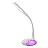 WILIT Q8B 6 W bureaulamp met 38 leds, nachtlamp slaapkamer met 256 RGB-kleurverandering, sfeerlicht, nachtlampje, touch dimbaar, 3 helderheidsniveaus voor lezen, werken, studeren, wit