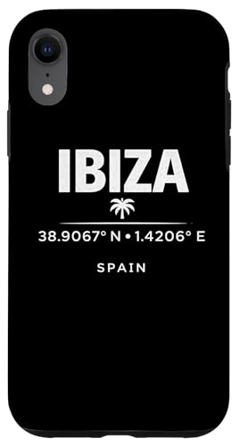 Ibiza Spain Coordinates Mediterranean Island Travel Design �X�}�z�P�[�X iPhone XR �p