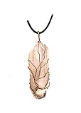Lovastar Tree of Life Gold Copper Wire Wrap Healing Pendant Natural Quartz Crystal Necklace for Wome