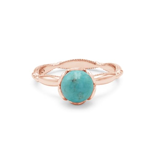 Bague empilable bohème fine en turquoise, anneau ajustable pour compositions de bijoux