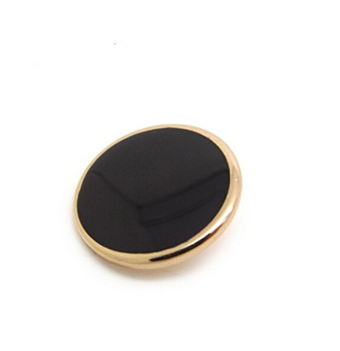Funcoo 11 pcs Metal Blazer Button Vintage Antique Suits Button Set for Blazer, Suits, Sport Coats, Uniform, Jacket (Black+Gold)