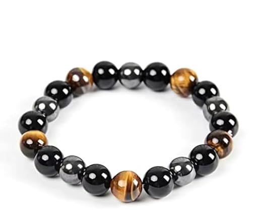 Pulsera triple proteccion,unisex,amuletos piedras naturales | Ya disponible en tu tienda friki favorita! En mundofriki.es!