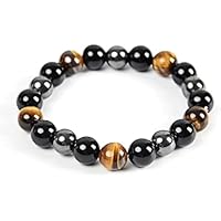 Pulsera triple proteccion,unisex,amuletos piedras naturales
