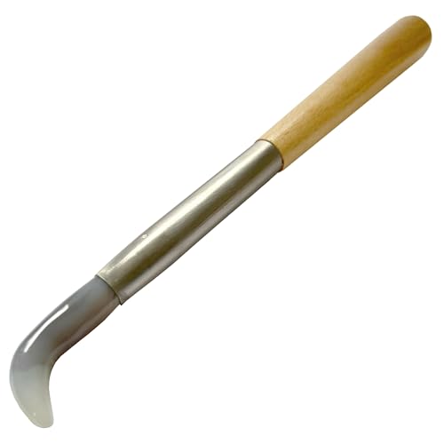 Curved Agate Burnisher Tool Polishing Jewellery Making for Gold and Silver