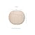 REDEARTH Round Pouf Ottoman - Cable Knitted Boho Poof - Home Décor Cord Pouffe Handmade Circular Footrest for Living Room - Bedroom - Kids Bedroom - 100% Cotton Pouf (18" x 18" x 14") - Ivory