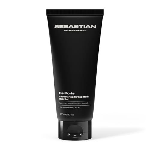 Sebastian Professional Gel Forte Strong-Hold Hair Styling Gel | Enhance Shine & Non-Sticky Formula | 6.7 fl oz