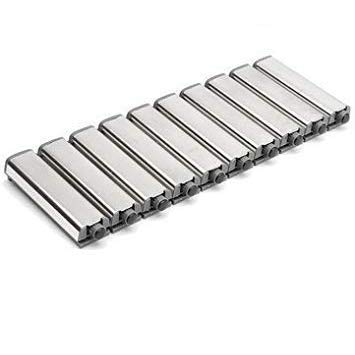 Wowobjects Cabinet Latch Door Drawer Push to Open System Damper Buffer Catch Tool Stainless Steel Catcher Holder for Wardrobe Cabinet Cupboard Kitchen Bathroom Office Closet Door| Pack of 10pcs