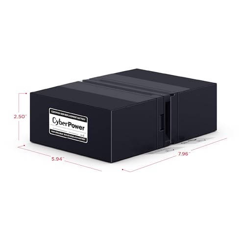CyberPower RB1280X2B UPS Replacement Battery Cartridge, Maintenance-Free, User Installable, 12V/9Ah - image 4