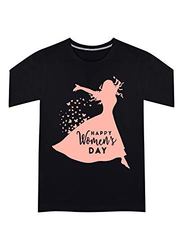 Image of CreativiT Graphic Printed T-Shirt for Unisex International Women's Day Tshirt | Casual Half Sleeve Round Neck T-Shirt | 100% Cotton | D00271-48