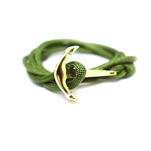TED HMP Armband Anker Metall Gold Herren Damen Unisex Seil Kaki Cover
