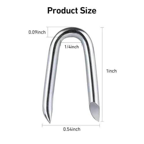 image for Svling 1 Inch Fence Staples For Wire Fencing, 280pcs U-shaped Nails, H