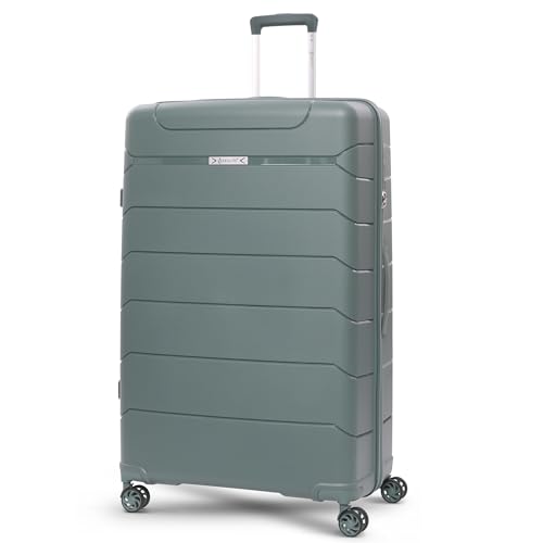 Aerolite Extra Large XL 32in 144L Premium Lightweight Polypropylene Hard Shell 4 Wheel Spinner Travel Hold Checked Check in Luggage Suitcase (Green, XL)