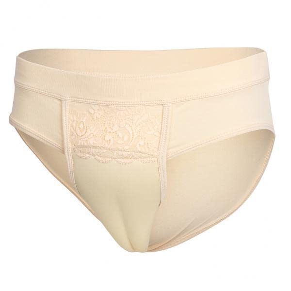 bnf Hiding Gaff Panty for Transgender Crossdressers | Tucking Underwear Shaping Brief | Male to Concealing Support | Comfortable Cotton Blend Beige M Size-picture-41