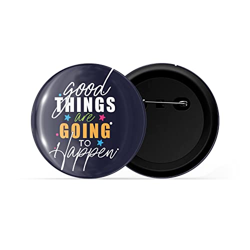 Image of dhcrafts Pin Badges Multicolor Positive Glossy Finish Design Pack of 1 (58mm)