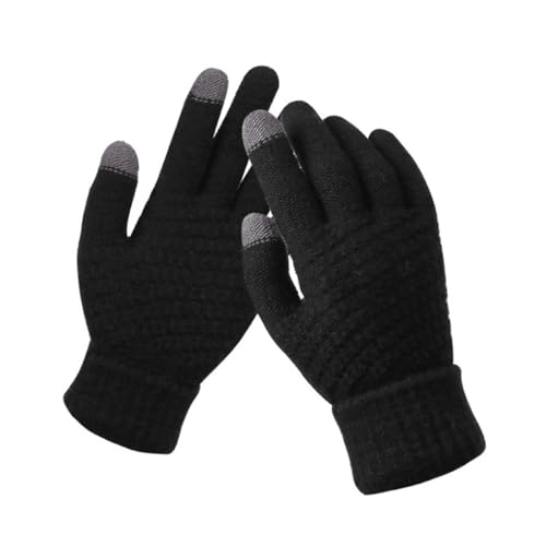 BIRLOZA Guantes Invierno Hombre Mujer Guantes luz Lana Material de Punto tactiles para Pantalla táctil Ciclismo movil Conducir Coche MTB Moto Running omp calefactables termicos Bicicleta