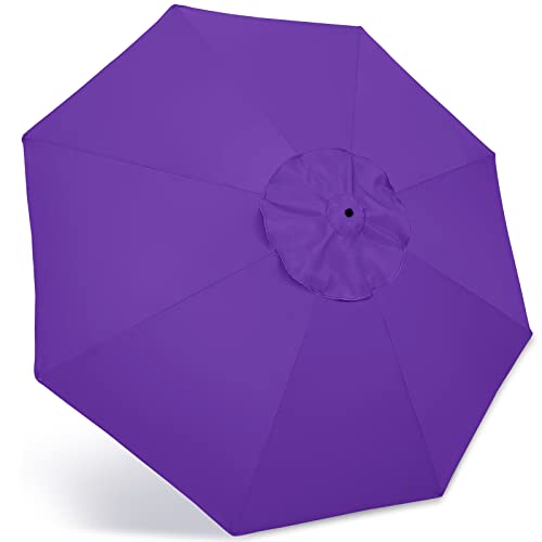 Abccanopy 9Ft Outdoor Umbrella Replacement Top Suit 8 Ribs (Purple) #TOP5