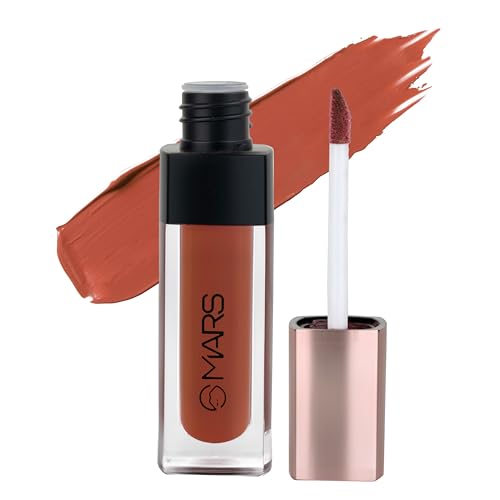Image of MARS Popstar Non-Drying Liquid Mousse Lipstick for Women with Matte Finish | Lightweight and Non-Sticky Formula | Up to 12 Hour Long Lasting | Transferproof & Waterproof (6.0ml) (01-Closeup)