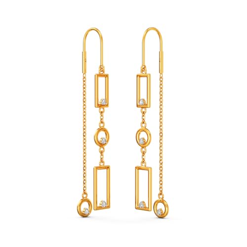 Image of Joyalukkas 22k (916) Purity BIS Certified Sui Daga Gold Earrings For Women