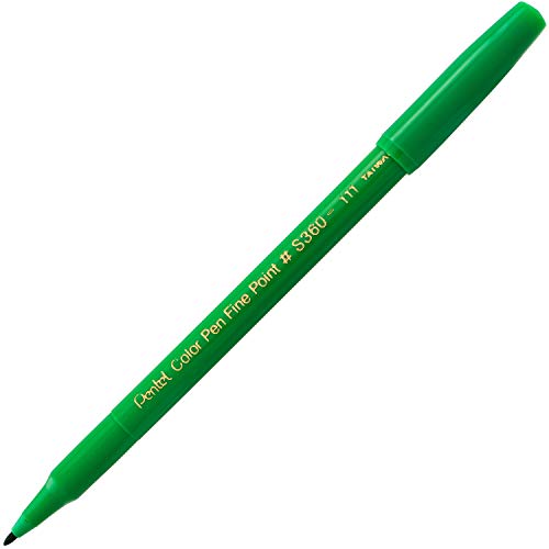 Image of Pentel Arts Color Pen, Light Green, Box of 12 (S360-111)