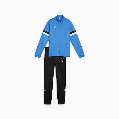 PUMA Jungen Teamrise Tracksuit Jr Trainingsanzug, Ignite Blue-PUMA Black, 140 EU