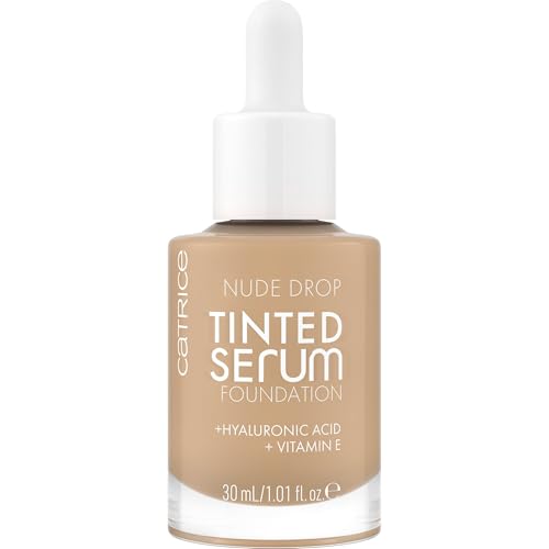 Catrice Nude Drop Tinted Serum Foundation, No. 030C, Nude, Long-Lasting, Matting, Natural, for...