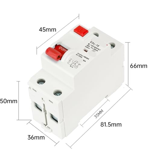 Interruptor diferencial tipo A 2P 20A 30mA electromagnético para cuadro eléctrico 2
