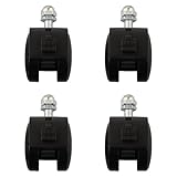 FACAIIO Juego de 4 ruedas de plástico para calefactores eléctricos de repuesto para radiadores de aceite, 40 mm x 30 mm, rosca de 8 mm